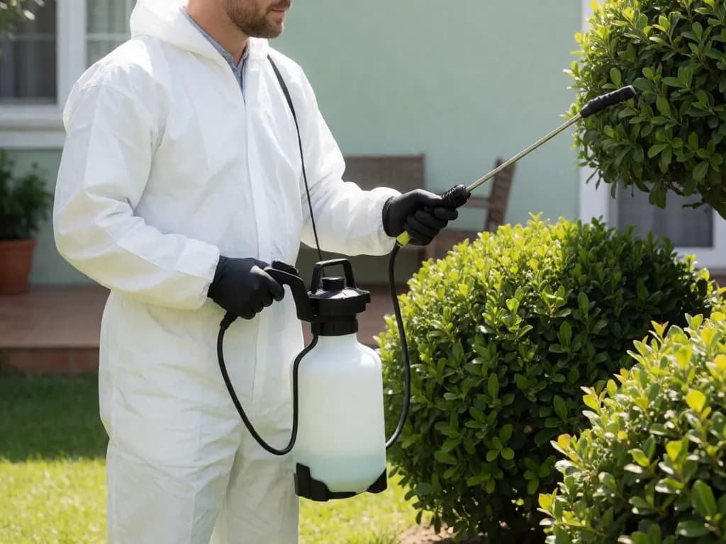 Fumigación, control de plagas de jardín y tratamiento preventivo